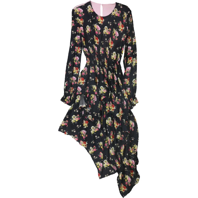 Women's Clothes Online Shopping Preen Womens Floral Maxi Asymmetrical Dress, Black, Medium Women's Clothes Online Shopping Preen Womens Floral Maxi Asymmetrical Dress, Black, Medium