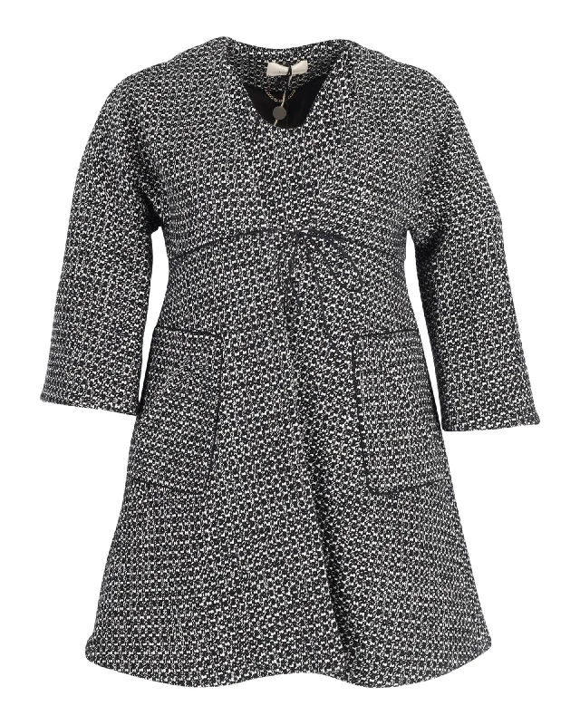 Chic Clothing For Women Ba&Sh Textured Short Coat in Black and White Cotton