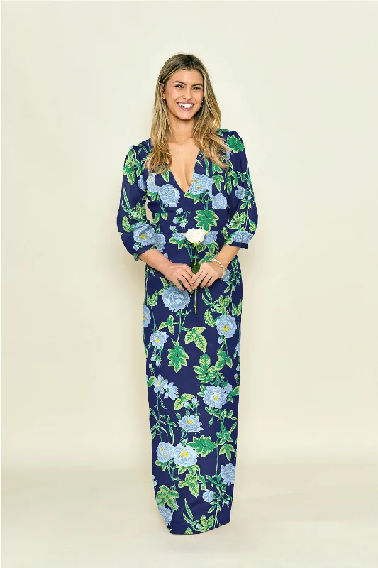 Online Impressions Boutique Lola Bodice with Straight Skirt Floor in Camellia Jacquard Online Impressions Boutique Lola Bodice with Straight Skirt Floor in Camellia Jacquard