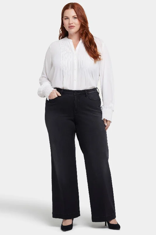 Women's Occasion Wear Clothes Teresa Wide Leg Jeans In Plus Size - Crosswinds