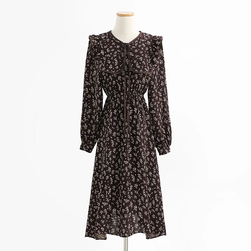 Women's Comfortable Lounge Outfit Vintage floral dress looks thin, fragrant and medium length skirt 3740 Women's Comfortable Lounge Outfit Vintage floral dress looks thin, fragrant and medium length skirt 3740