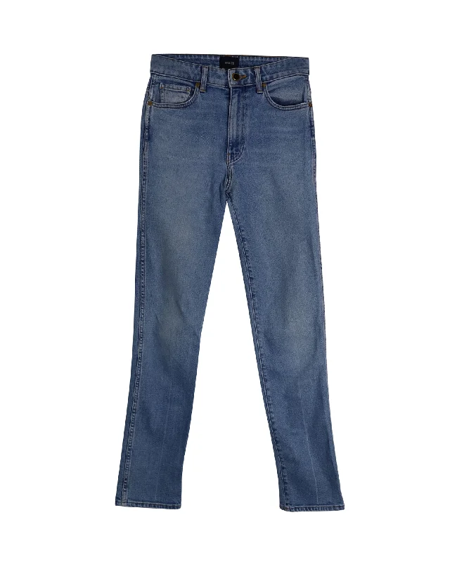 Flash Sales Today Khaite Slim-Fit Jeans in Blue Cotton