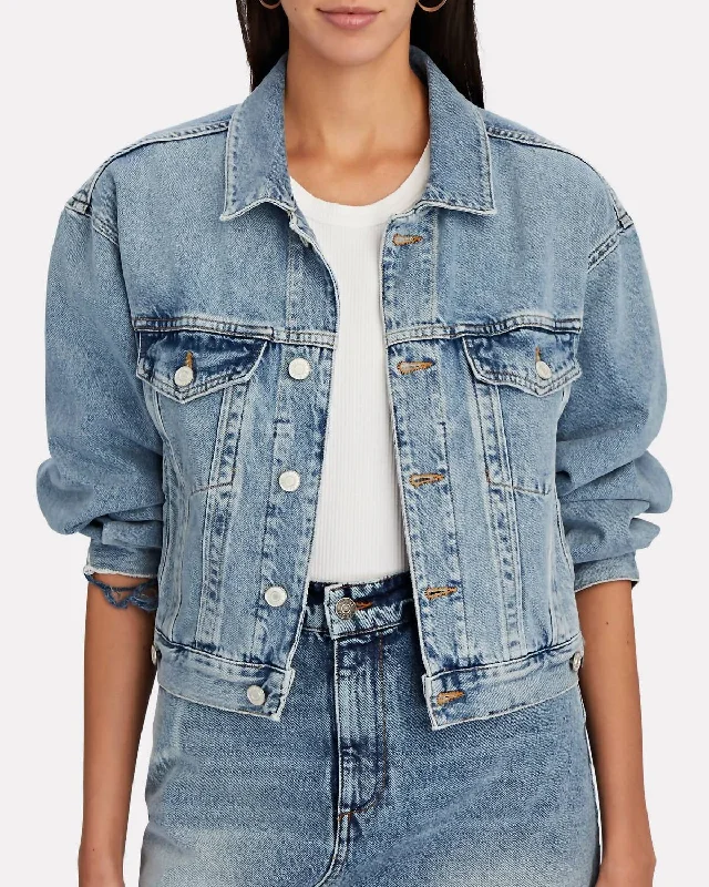 Women's Casual Wear Outfit Shrunken Charli Jacket In Filter