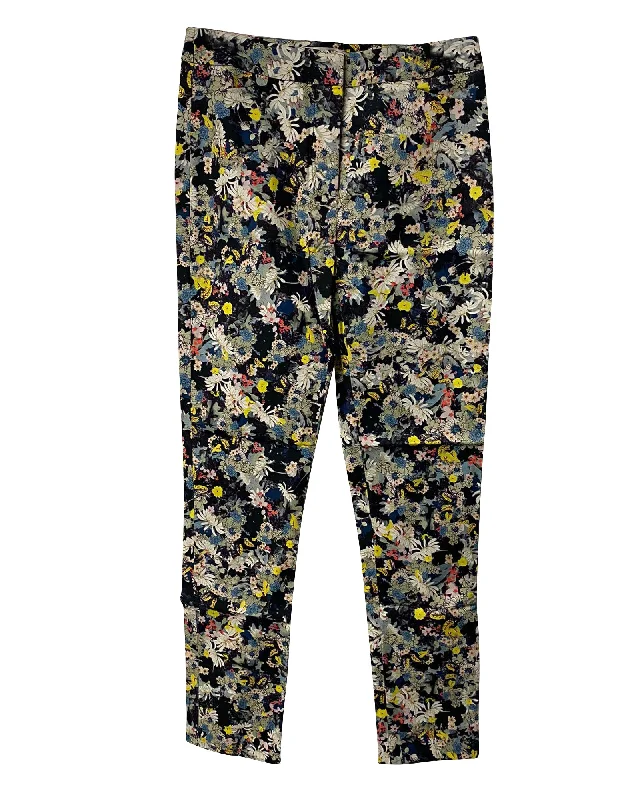Chic Clothing For Women Erdem Straight Leg Trousers in Floral Viscose