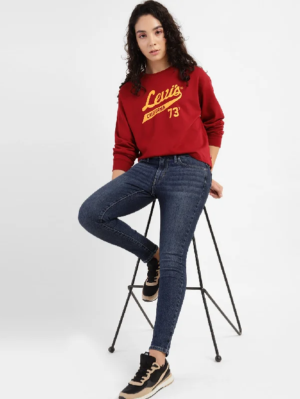 Luxury Women's Clothing Women's Mid Rise 711 Skinny Fit Jeans