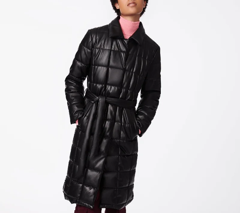 Women's Evening Wear Quilted Faux Wrap