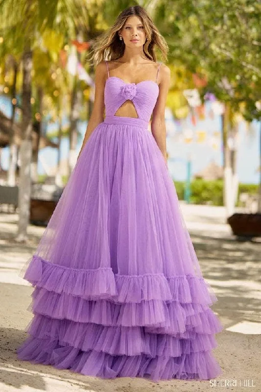 High Street Women's Fashion for Trendy Shoppers Sherri Hill 55982 - Keyhole Floral Prom Dress High Street Women's Fashion for Trendy Shoppers Sherri Hill 55982 - Keyhole Floral Prom Dress