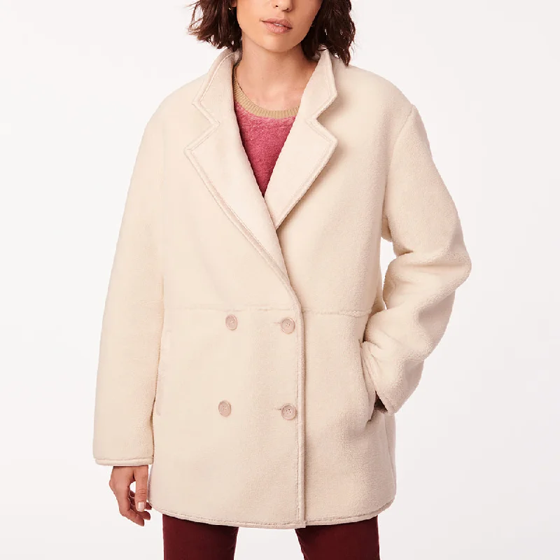Stylish Women's Attire Shearling Blazer