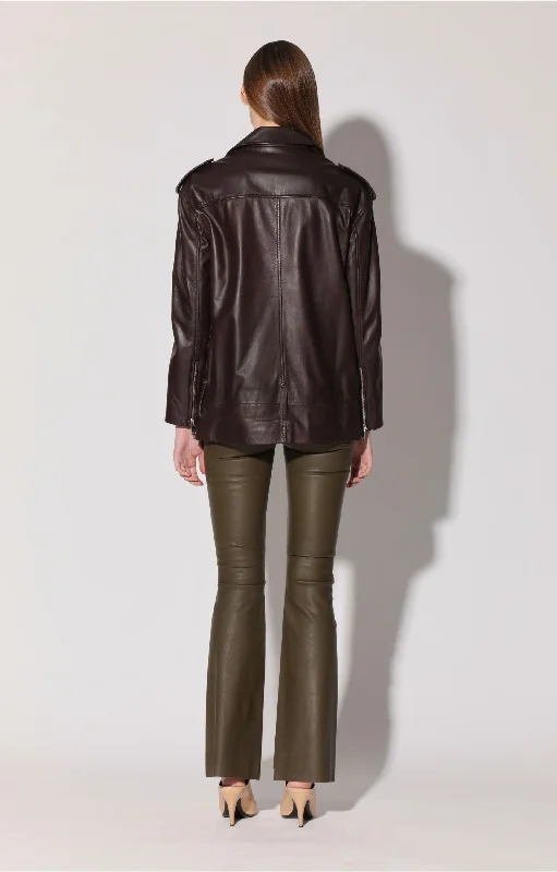 Modern Women's Clothes Emery Jacket, Mocha - Leather