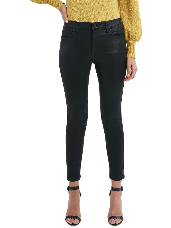 Women's Evening Attire Womens Denim Coated Skinny Jeans