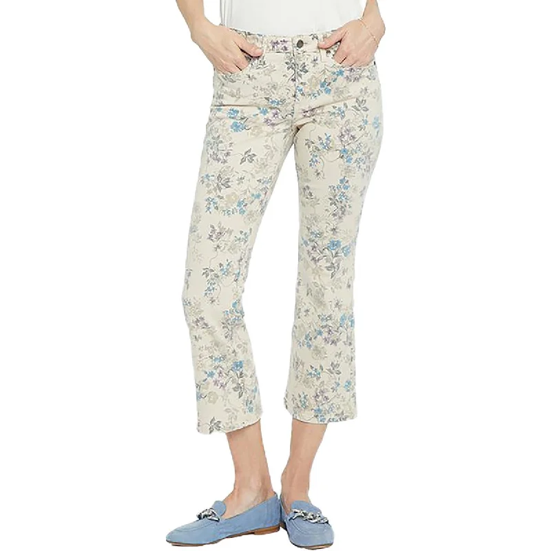 Women's Vacation Clothes Fiona Womens Mid Rise Flare Ankle Jeans
