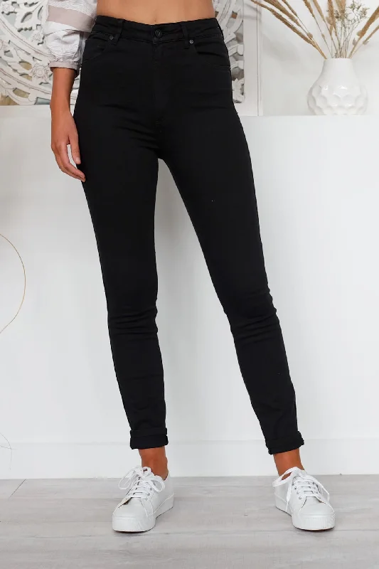 Women's Vintage Clothes A High Skinny Ankle Basher Jean Black Magic