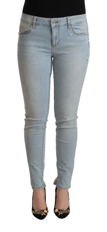 Women Apparel Liu Jo  Cotton Mid Waist Slim Fit  Women's Jeans