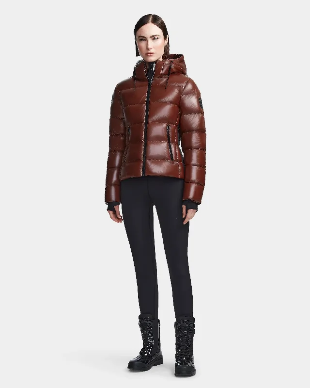 Women's Elegant Garments MARE WOMEN'S GLOSSY DOWN PUFFER