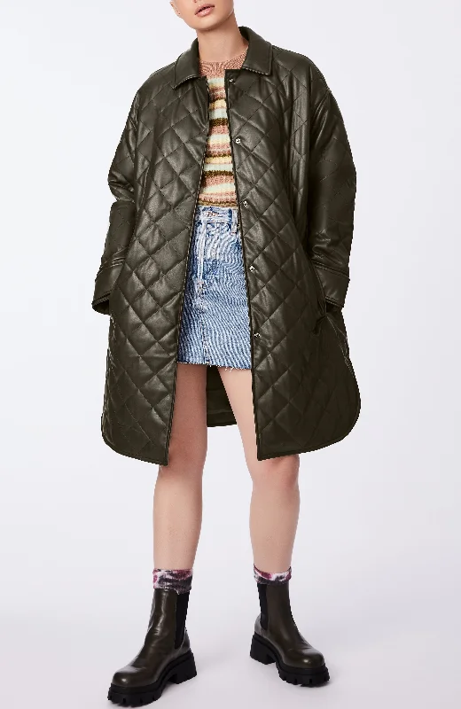 Women's Casual and Dressy Outfits Stretch Puffer Quilt Coat