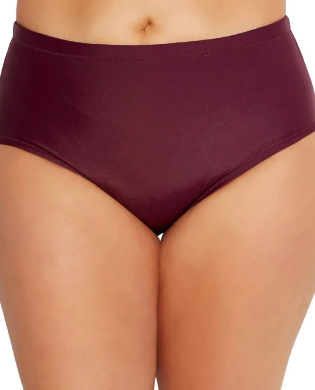 Women's Clothes Online Shopping Women's Curve Mid Rise Swim Brief - Plus In St Vincent