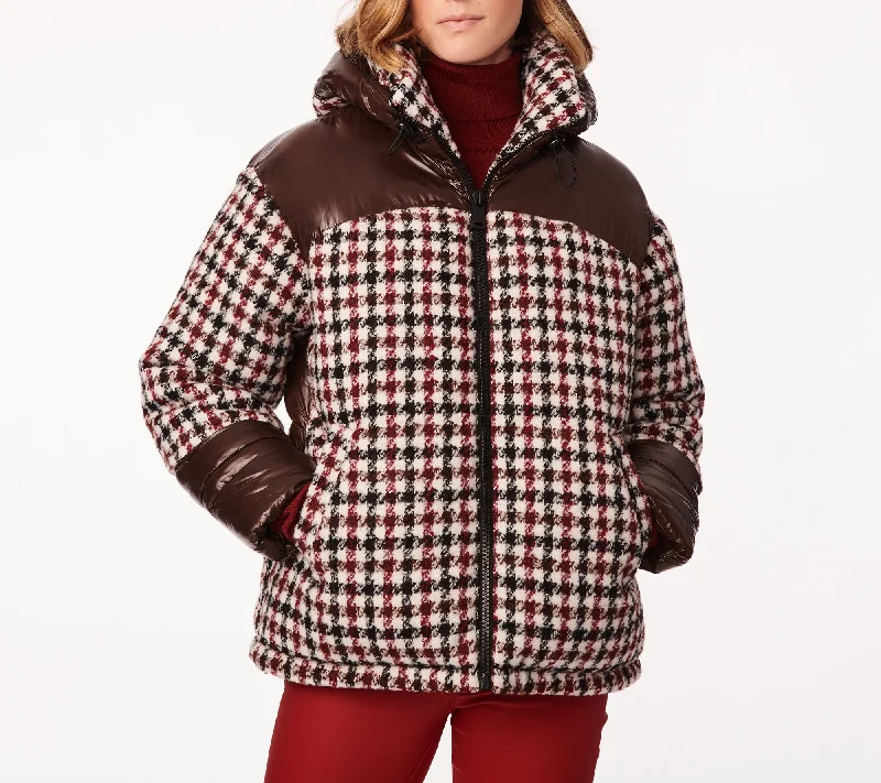 Fashion Women's Clothing Tweed Puffer