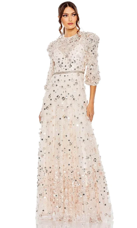 Women's Comfortable Lounge Attire Mac Duggal 93805 - Floral Gown