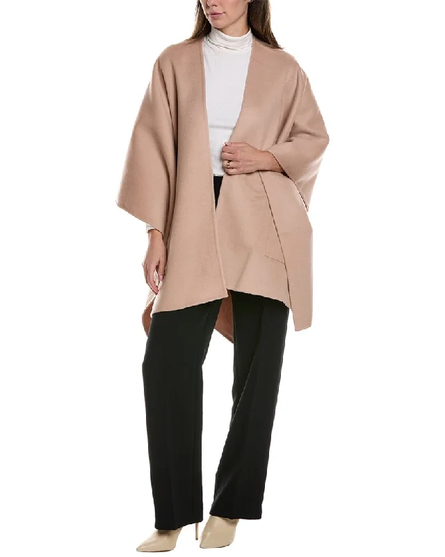 Trendy Women's Apparel EILEEN FISHER Reversible Wool & Cashmere-Blend Serape