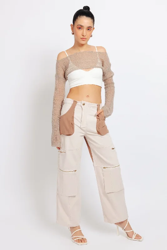 Women's Stylish Casual Garments Monopoly Cargo Jeans