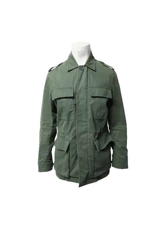 Comfortable Lounge Clothing Mackintosh Skite Field Jacket in Green Cotton
