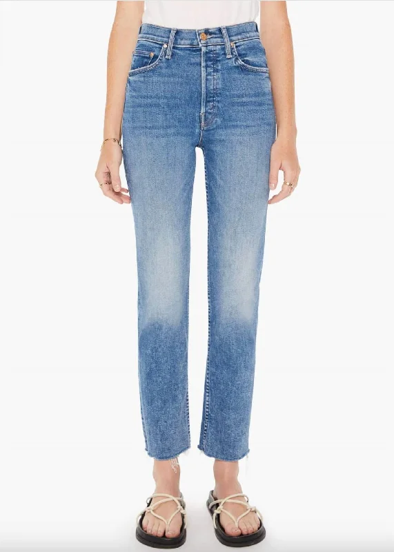 Women's Elegant Clothes Women's The Tomcat Ankle Fray Jean In Kitty Corner Lt Wash