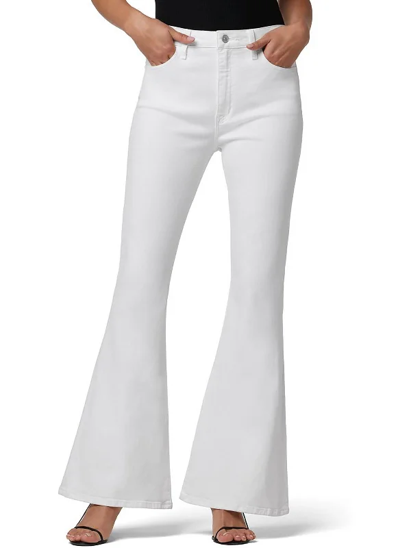 Women's Clothing And Garments Sets Heidi Womens High-Rise Stretch Flare Jeans