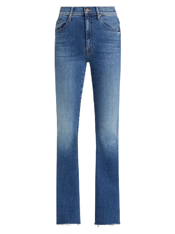 Stylish Outerwear Clothing For Women MOTHER Women's The Cruiser Sneak Fray Jeans, Hike Hike Baby Stylish Outerwear Clothing For Women MOTHER Women's The Cruiser Sneak Fray Jeans, Hike Hike Baby