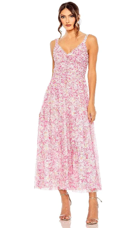 Women's Evening Wear Outfit Mac Duggal 8012 - Floral Morning Dress