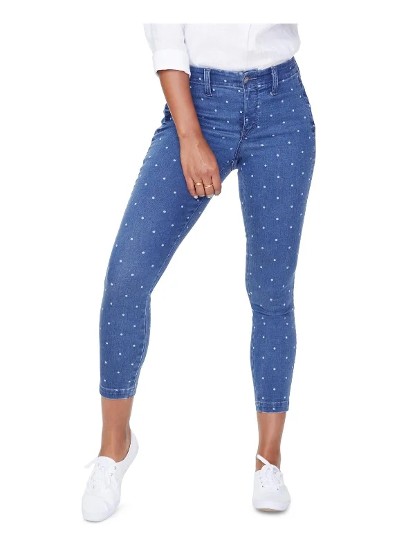 Formal Garments For Women Plus Womens Ankle Polka Dot Skinny Jeans