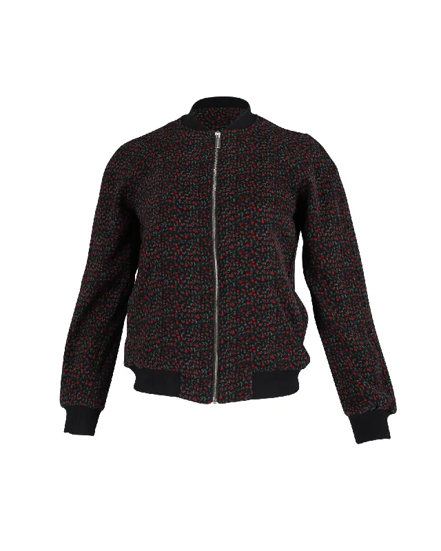 Affordable Trendy Clothes For Women Michael Kors Bomber Jacket in Floral Print Polyester Affordable Trendy Clothes For Women Michael Kors Bomber Jacket in Floral Print Polyester