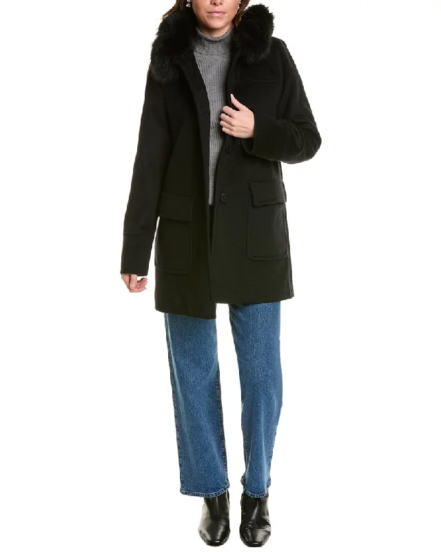 Women's Casual Wear Clothes FLEURETTE Medium Wool-Blend Jacket