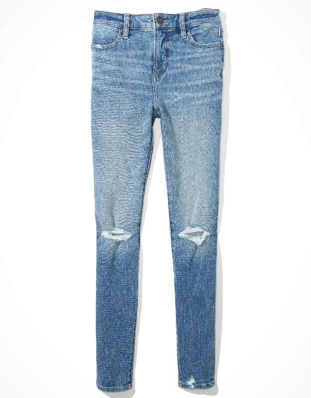 Women's Workout Clothing AE Dream Ripped High-Waisted Jegging