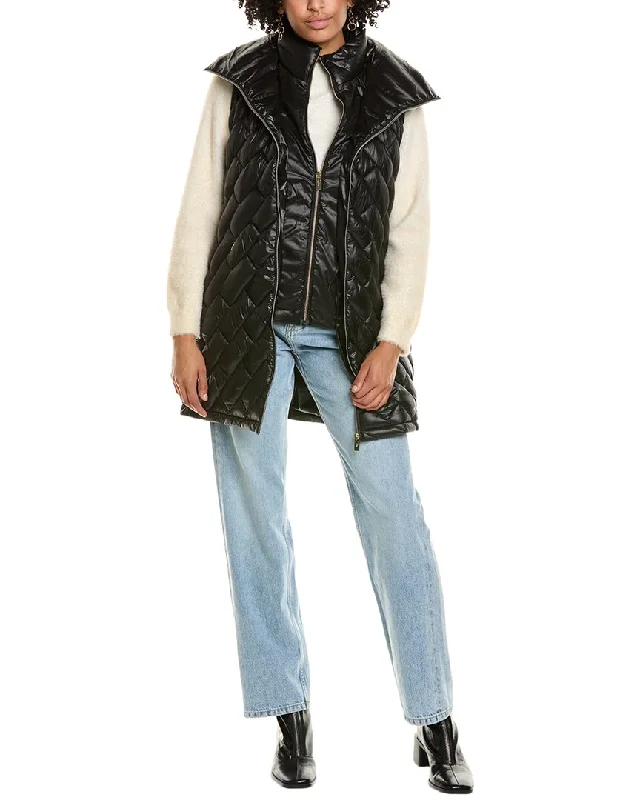 Outlet Clothing Via Spiga Brick Quilt Puffer Coat