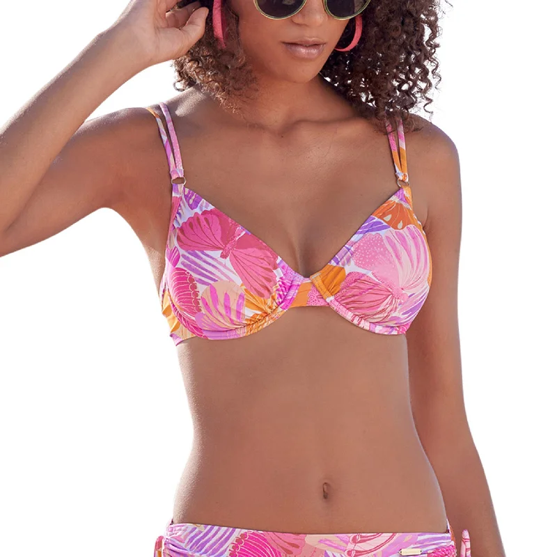 Women's Vacation Outfit LASCANA Women's Butterfly Print Underwire Bikini To