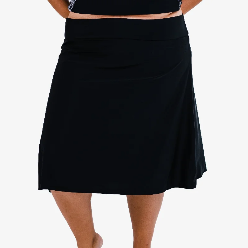 Women's Charming Outfit For Events Women's Plus Below The Knee Swim Skirt With Capri Leggings