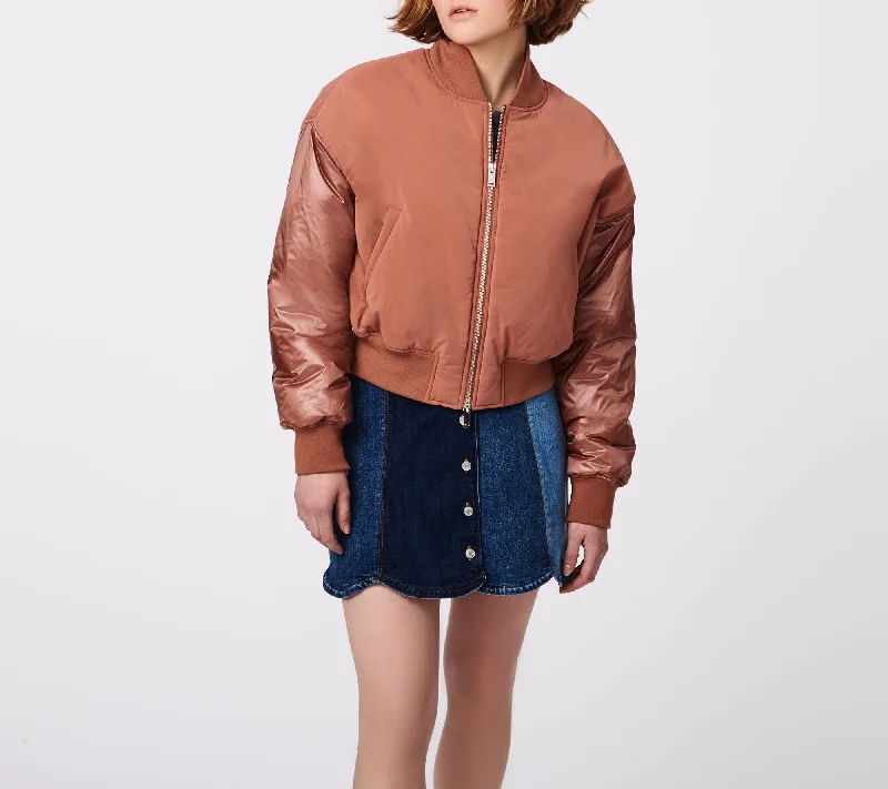 Affordable Fashion for Women Crop Bomber Jacket