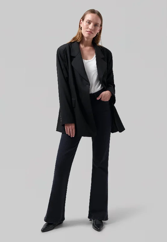 Plus-Size Women's Clothing Isy Flared - Stone Black