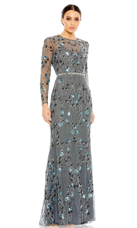Timeless Women's Fashion Styles Mac Duggal 93772 - Floral Sequin Sheath Evening Dress Timeless Women's Fashion Styles Mac Duggal 93772 - Floral Sequin Sheath Evening Dress