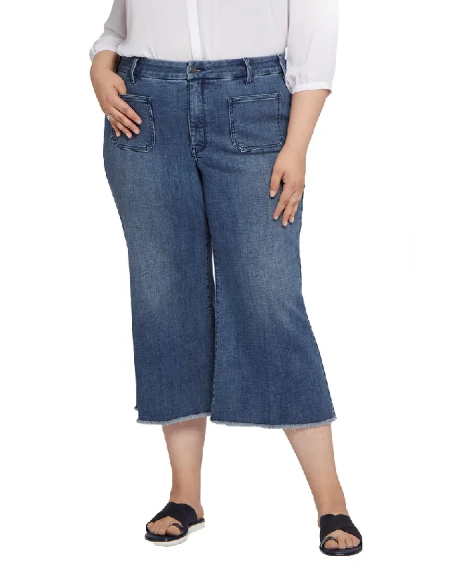 Online Boutique Stores NYDJ Patchie Caliente Wide Leg Jean