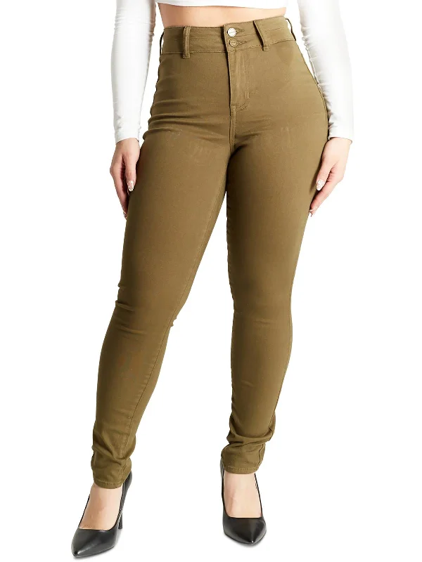 Women's Evening Wear Attire Juniors Womens High Rise Denim Colored Skinny Jeans