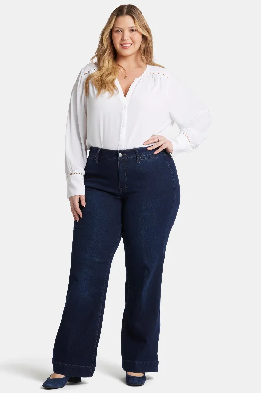 Fashionable Women's Clothes Teresa Trouser Jeans In Plus Size - Burbank Wash