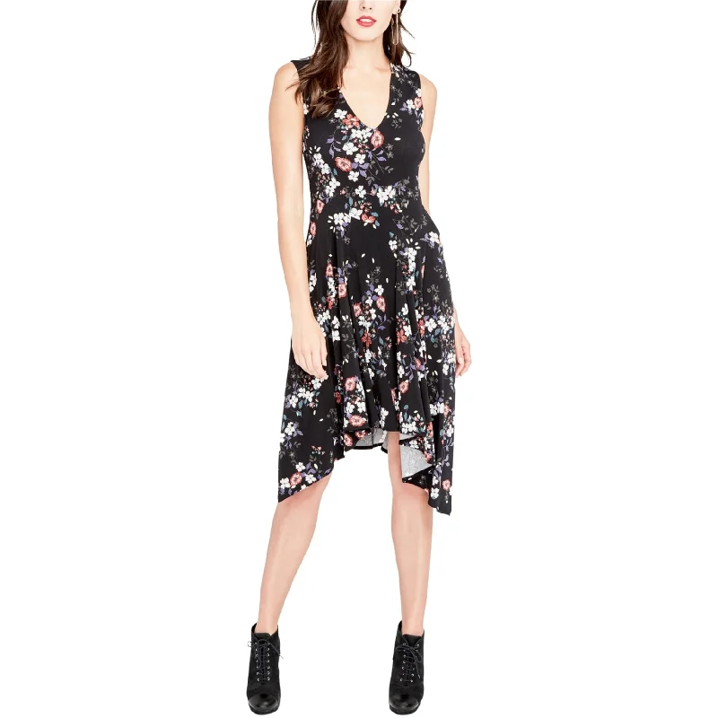 Latest Fashion for Women Rachel Roy Womens Floral Print Asymmetrical Dress, Black, Large Latest Fashion for Women Rachel Roy Womens Floral Print Asymmetrical Dress, Black, Large