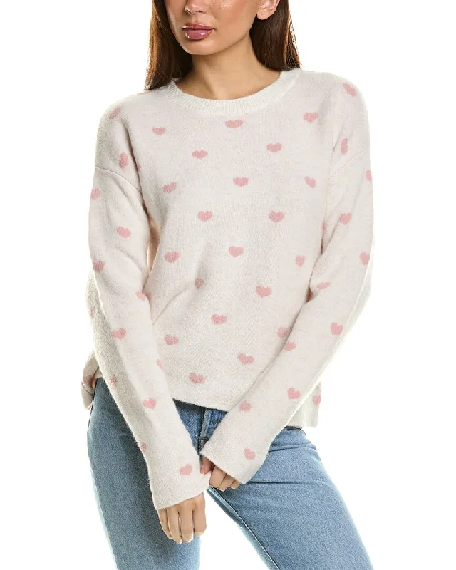 Everyday Women's Fashion Trends Splendid Lolly Hearts Wool-Blend Sweater