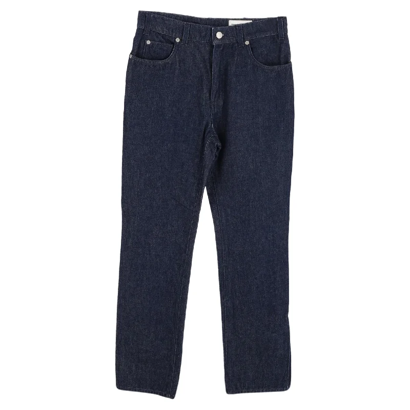 Casual Dresses for Women Alexander McQueen Straight Leg Denim Jeans in Blue Cotton