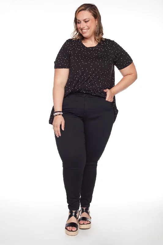 Women's Apparel And Garments JOY - Regular Rise Skinny PLUS - Black