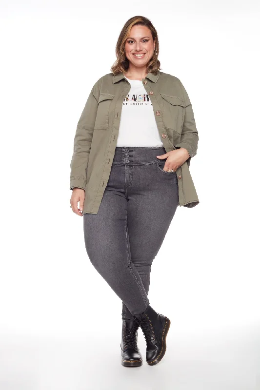 Women's Elegant Garments MIA - High Rise Skinny PLUS - Dark Grey Wash