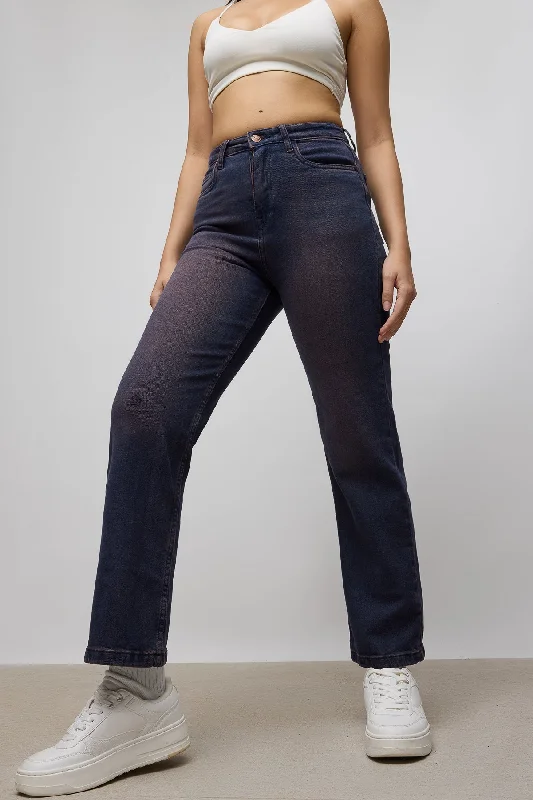 Women's Evening Wear Tint Mint Straight Jeans