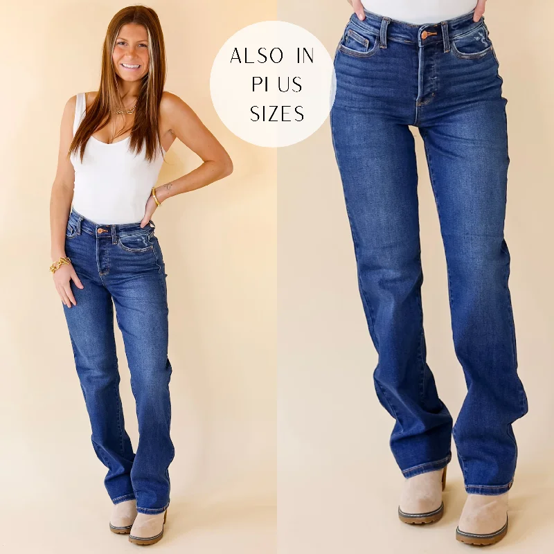 Women's High-Fashion Attire Last Chance Size 0 | Judy Blue | High Standards Hidden Button Fly Jeans in Medium Wash Women's High-Fashion Attire Last Chance Size 0 | Judy Blue | High Standards Hidden Button Fly Jeans in Medium Wash