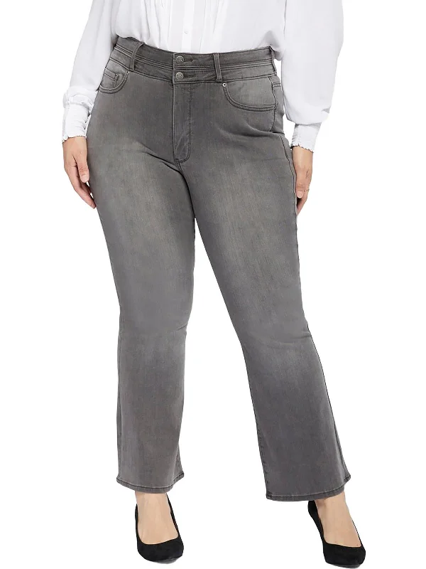 Women's Evening Apparel Plus Ava Womens High-Rise Slimming Flare Jeans